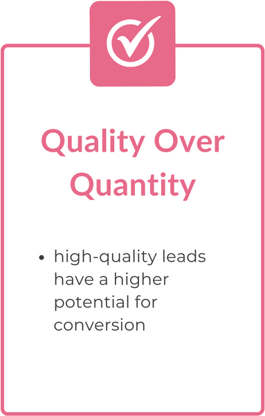 Lead gen basics - best practices 1 Lead generation quality over quantity